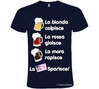 T-shirt personalizzata uomo la bionda la rossa la mora Italian Style Diffusion®