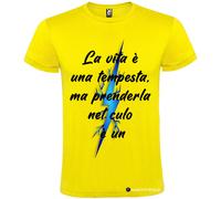 T-shirt personalizzata uomo la vita è una tempesta Italian Style Diffusion®