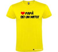 T-shirt personalizzata uomo Papà sei un mito Italian Style Diffusion®