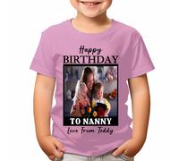 T-shirt personalizzate con foto con foto e buon compleanno per bambini...