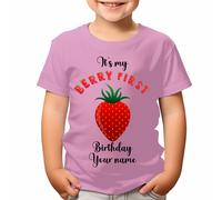 T-shirt personalizzate con il tuo nome Berry regalo primo compleanno...
