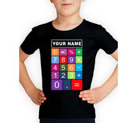 T-shirt personalizzate con il tuo nome numeri giornata matematica scuola...