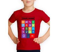 T-shirt personalizzate con il tuo nome numeri giornata matematica scuola...