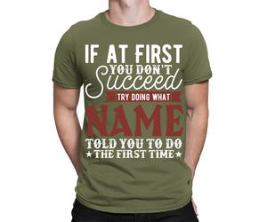 T-shirt personalizzate con qualsiasi nome se non riesci prova a fare ciò...