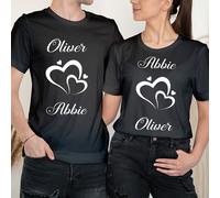 T-shirt personalizzate cuori Buon San Valentino Love Goals coppia abbinate #VD