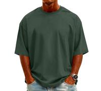 T-Shirt Personalizzate, Moda Taglie Forti Oversize Running Estiva Sportive Fit Silm Diplomatico Manica Corta Elegante Regular Personalizzata Leggero Girocollo Maglia Tecnica Uomo,XXL