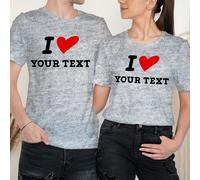 T-shirt personalizzate My Valentine Happy Valentine's Day coppia amore...