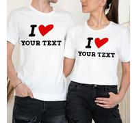 T-shirt personalizzate My Valentine Happy Valentine's Day coppia amore...