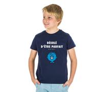 T-Shirt Personalizzato Bambini Ragazzo Maniche Corte Colore Blu Marino
