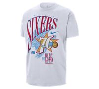 T-shirt Philadelphia 76ers Hardwood Classics Nike NBA - Uomo - Bianco M