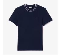 T-Shirt Piqué Girocollo Maniche Corte Uomo Lacoste TH8174 166 Blu