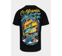T-shirt PitBull da uomo Maglietta in cotone SURFDOG Nero Pit Bull West Coast