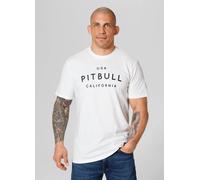 T-shirt PitBull da uomo Maglietta in cotone USA CAL PitBull West Coast