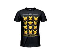 T-Shirt Pokemon - Faccine Pikachu - Originale Ufficiale Maglia Super Prezzo