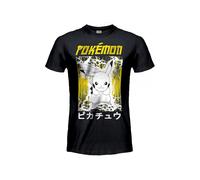T-Shirt Pokemon - Pikachu - originale ufficiale nera maglia maglietta