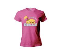 T-Shirt Pokemon - Relax - donna fucsia originale ufficiale maglia
