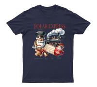 T-shirt Polar Express Believe Christmas unisex regalo retrò divertente...