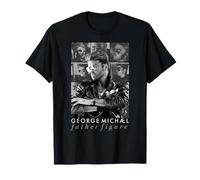T-Shirt Polaroid con Figura del Padre di George Michael Maglietta