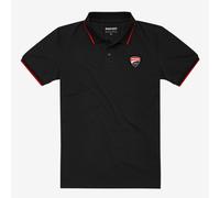 T-Shirt Polo da Uomo Originale Ducati DC Logo Black 98771109