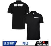 T-Shirt Polo Security Tough gear Nero Manica Corta Uniforme CCTV Eventi