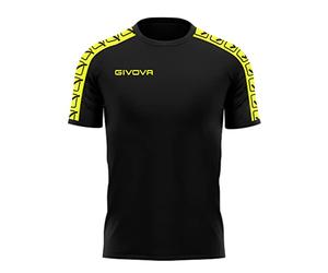 T-Shirt Poly Band Giallo Fluo/Nero Tg. 2XL