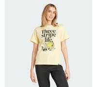 adidas Donna Positivity Graphic Tee, Almost Yellow, XS