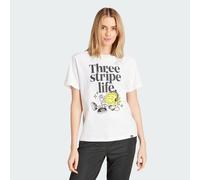 adidas Donna Positivity Graphic Tee, White, M