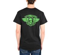 T-Shirt Powell Peralta Winged Ripper S/S - Nero/Verde Blacklight