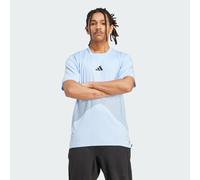adidas performance - Power - T-shirt blu luminoso con 3 strisce XS