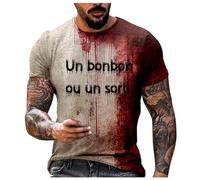 T-shirt Probleme Resolu T Shirt Uomo Bloody Probleme Risolto Tshirt Sanguinante Deguisement Halloween Uomo Horror Costume Halloween Blood Costume Halloween Sangue Alto Deguisement Che fa paura, #01