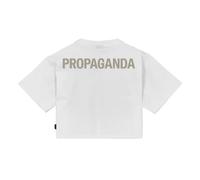 T-Shirt Propaganda Logo Cropped White