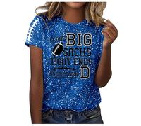 T-Shirt Pullover a Maniche Corte Girocollo Stampata Moda Casual da donna27