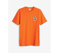 T-shirt Puma Classics Brand Love manica corta arancio - M