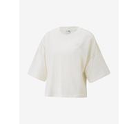 T-shirt Puma Classics Oversized manica corta bianco crema donna - XL