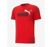 T-shirt Puma Essentials+ 2 Colour Logo manica corta rosso - S