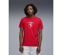 T-shirt Puma Ferrari Sportswear Tonal Shield manica corta rosso bianco - M