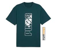 T-SHIRT PUMA MAXIMAL METALLIC RELAXED TEE - 634453-75 - col. verde