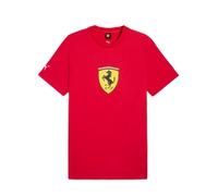 T-shirt Puma Scuderia Ferrari HP Race Rossa da Uomo Sportiva in Cotone Scudetto