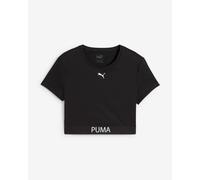 T-shirt Puma Strong manica corta nero puro donna - S