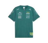 T-shirt PUMA x ASTON MARTIN ARAMCO F1® TEAM Replica Stroll unisex, Accessori, Verde, XL XL
