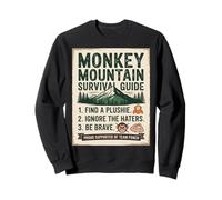 T-Shirt Punch Monkey Primate Highland Adventure Advice Felpa