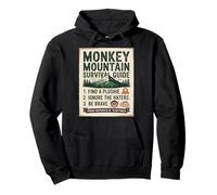 T-Shirt Punch Monkey Primate Highland Adventure Advice Felpa con Cappuccio