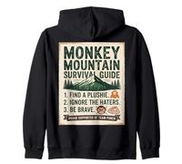 T-Shirt Punch Monkey Primate Highland Adventure Advice Felpa con Cappuccio