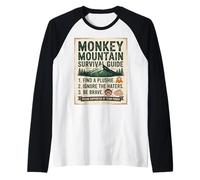 T-Shirt Punch Monkey Primate Highland Adventure Advice Maglia con Maniche Raglan