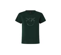 Pinko T-shirt Quentin con logo gioiello verde S