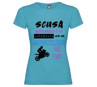 T-shirt Questa Ragazza è Già Impegnata con un Motociclista