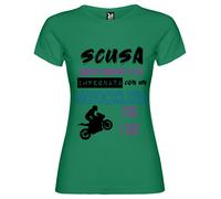 T-shirt Questa Ragazza è Già Impegnata con un Motociclista