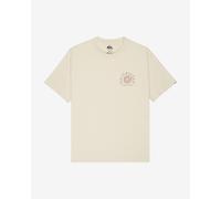 T-shirt Quiksilver Curve Palm manica corta bianco rosso - S