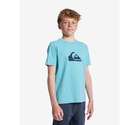 Quiksilver T-Shirt Manica Corta EV Comp Logo SS Youth Ragazzo 8-16 Anni Blu