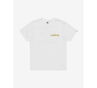 T-shirt Quiksilver EV Disconnect Effects manica corta bianco giallo - L